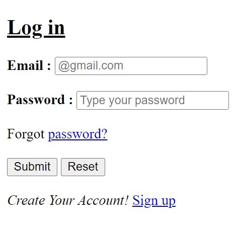 Login Page
