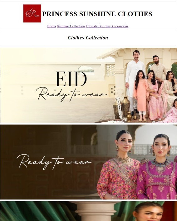 Clothes Website